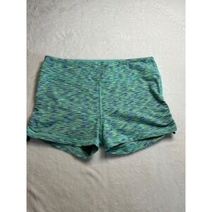 Victoria's Secret Sport Knockout By VSX Hot Short Shorts Green Blue Mix Size L G